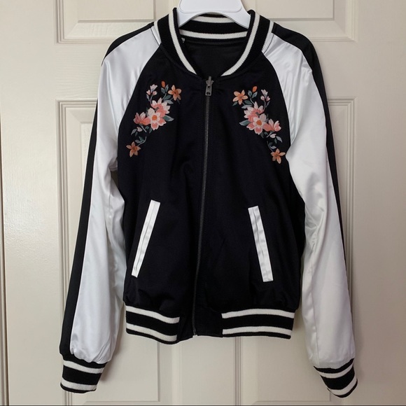 Hollister Floral Reversible Bomber 